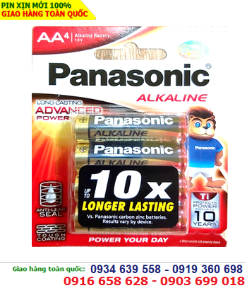 Pin AA Panasonic LR6T/4B Alkaline Long Lasting 1.5V chính hãng Made in ThaiLand